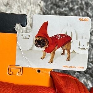 Dog Ketchup Costume / Sweater Sz XL New